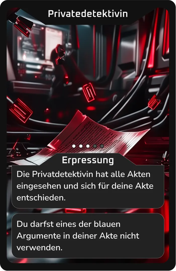 Aktenschredder-Szene: Eine Privatdetektivin trifft eine Entscheidung.