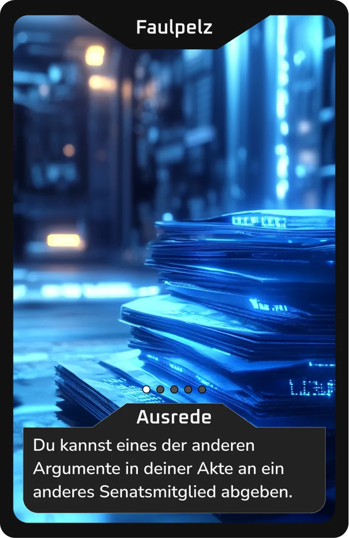 Blau beleuchtete Aktenstapel vor unscharfem Hintergrund.